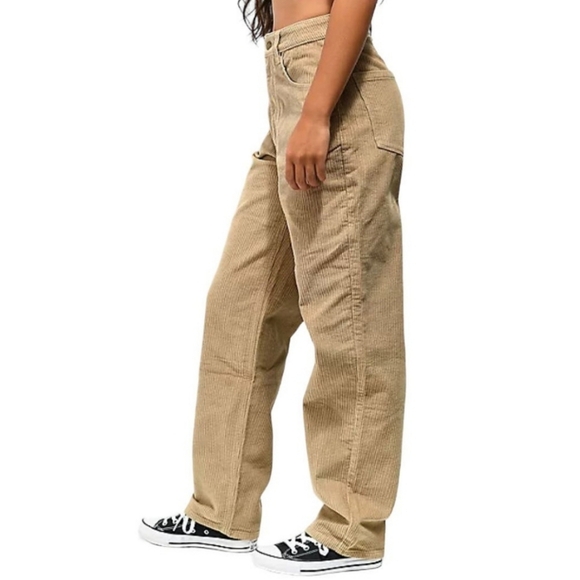 Empyre Pants - Empyre Tori Green Khaki Corduroy Skate Pants Size 0